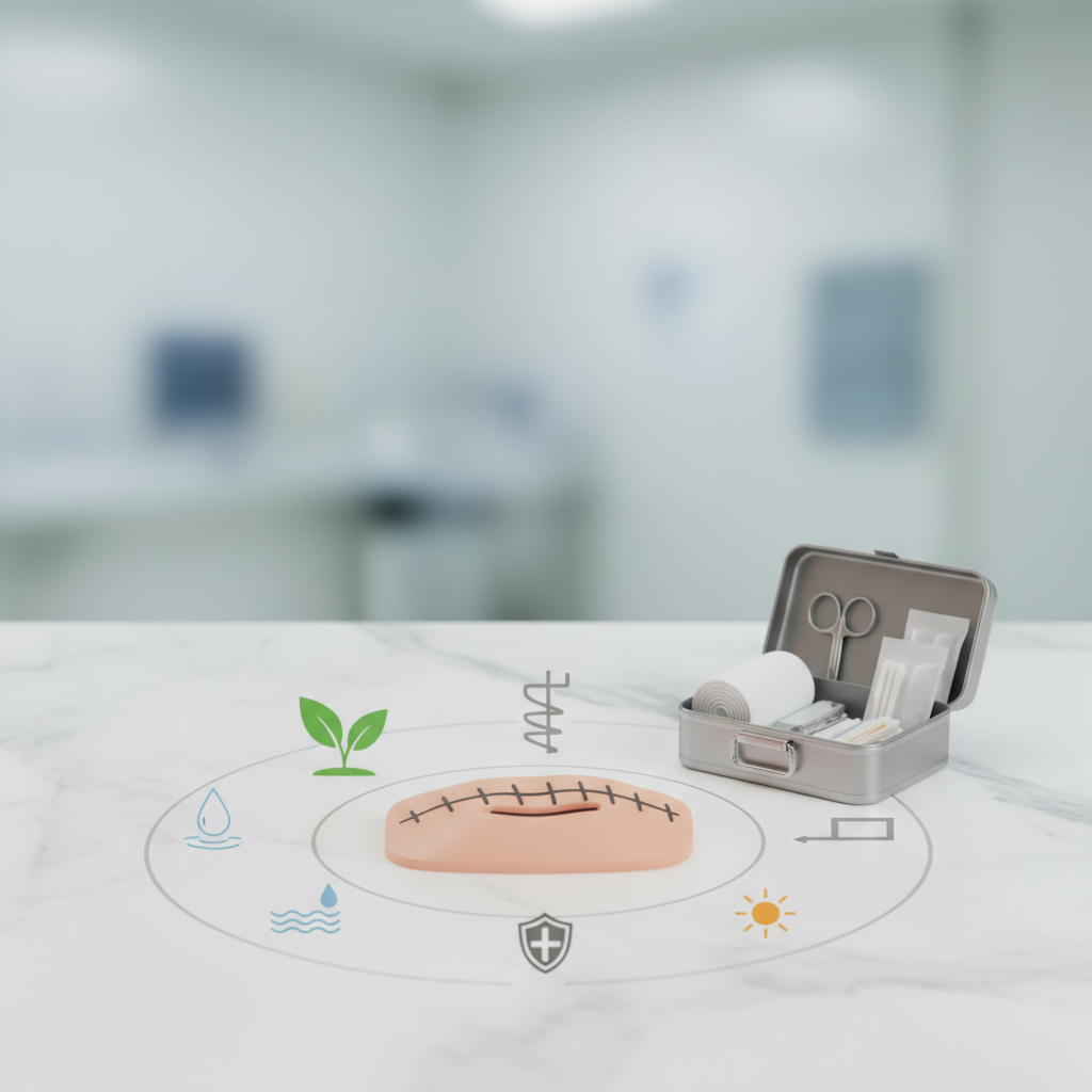 Kiek laiko gyja susiūta žaizda: gydytojo patarimai